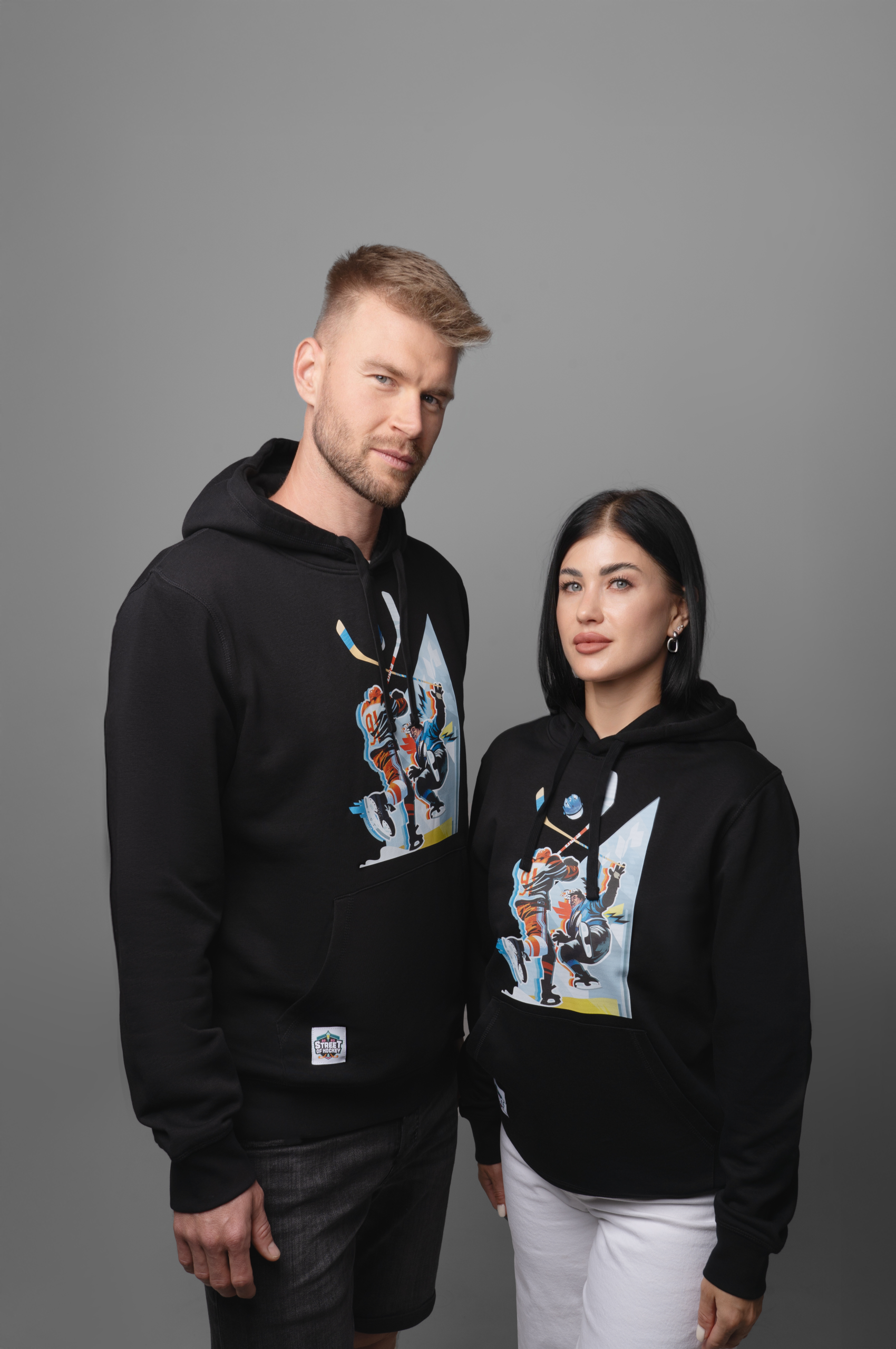 Bluza hokejowa z kapturem "Boom!"